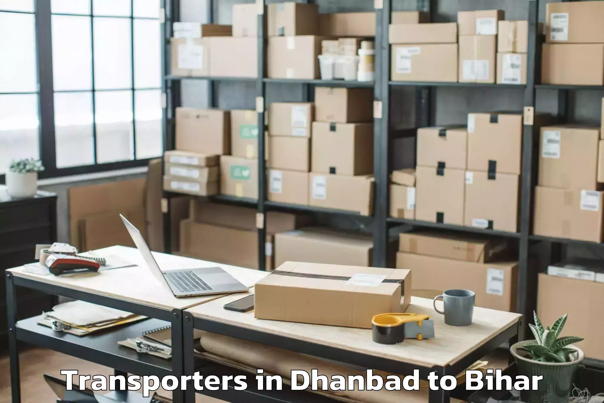 Book Dhanbad to Thakrahan Transporters